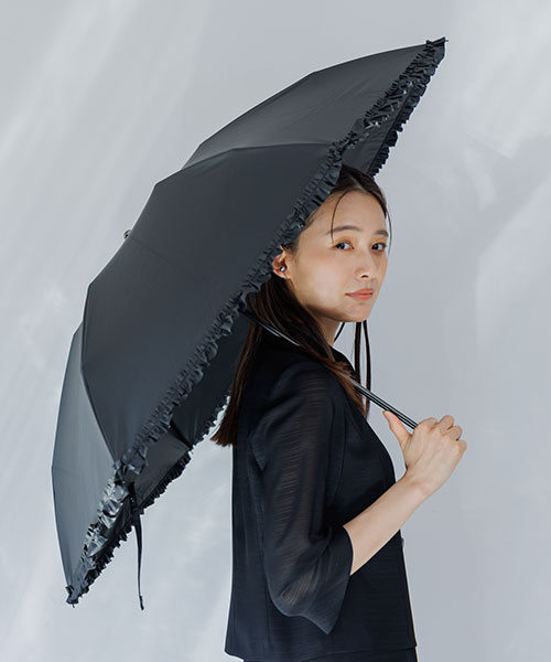 【晴雨兼用】折り畳み傘/一級遮光/ブラックフォーマル対応