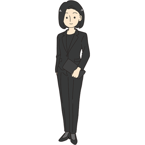 パンツでも、礼を尽くせる。